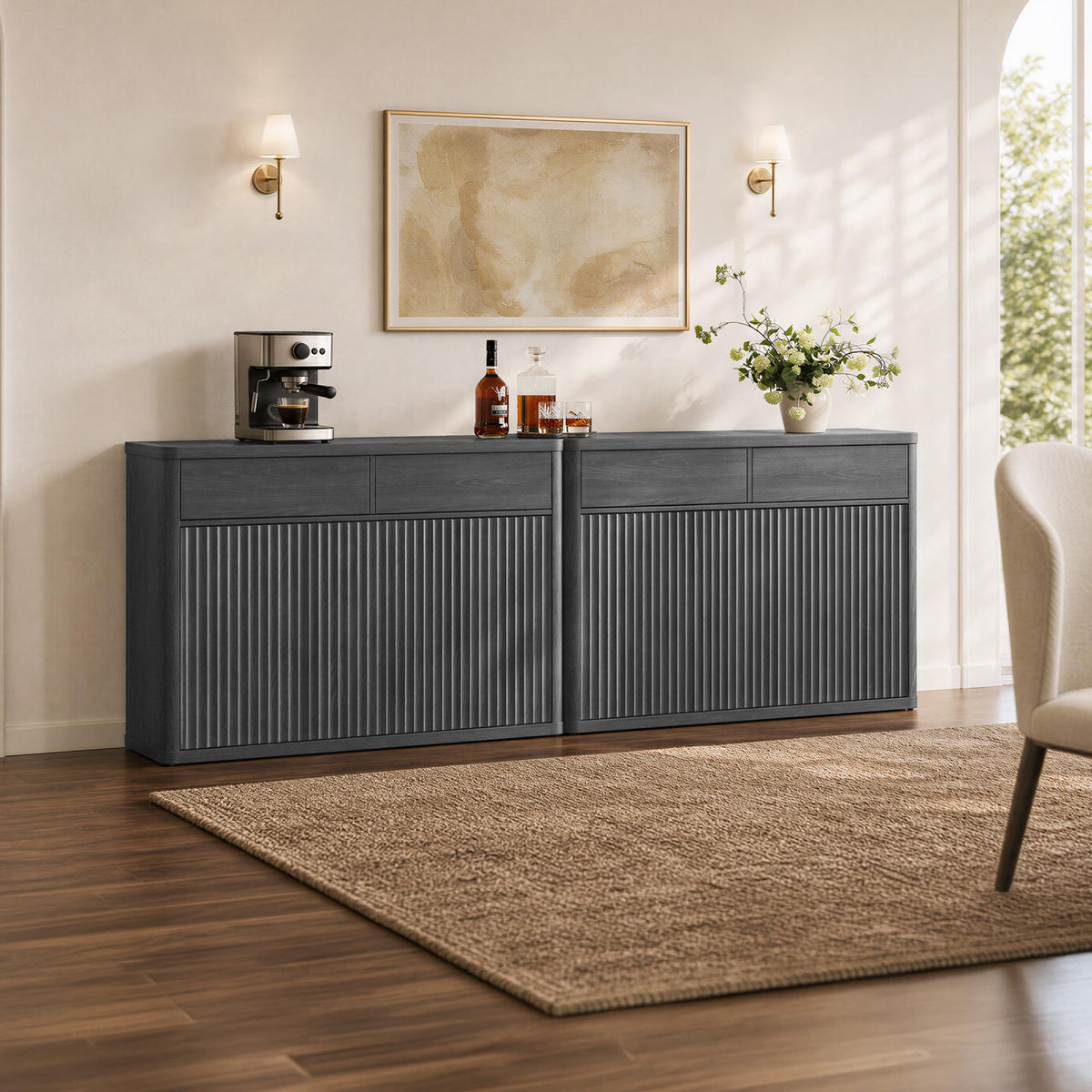 Fluted Buffet Cabinet