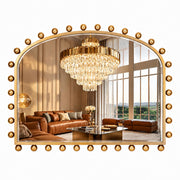 Antique Gold Wide Arch Wall Mirror