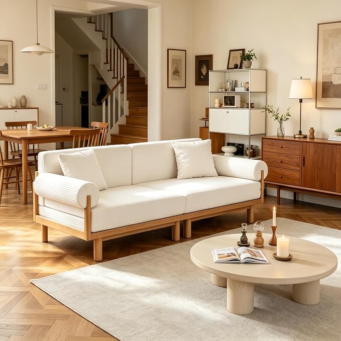 Corduroy Pull-Out Sofa Bed