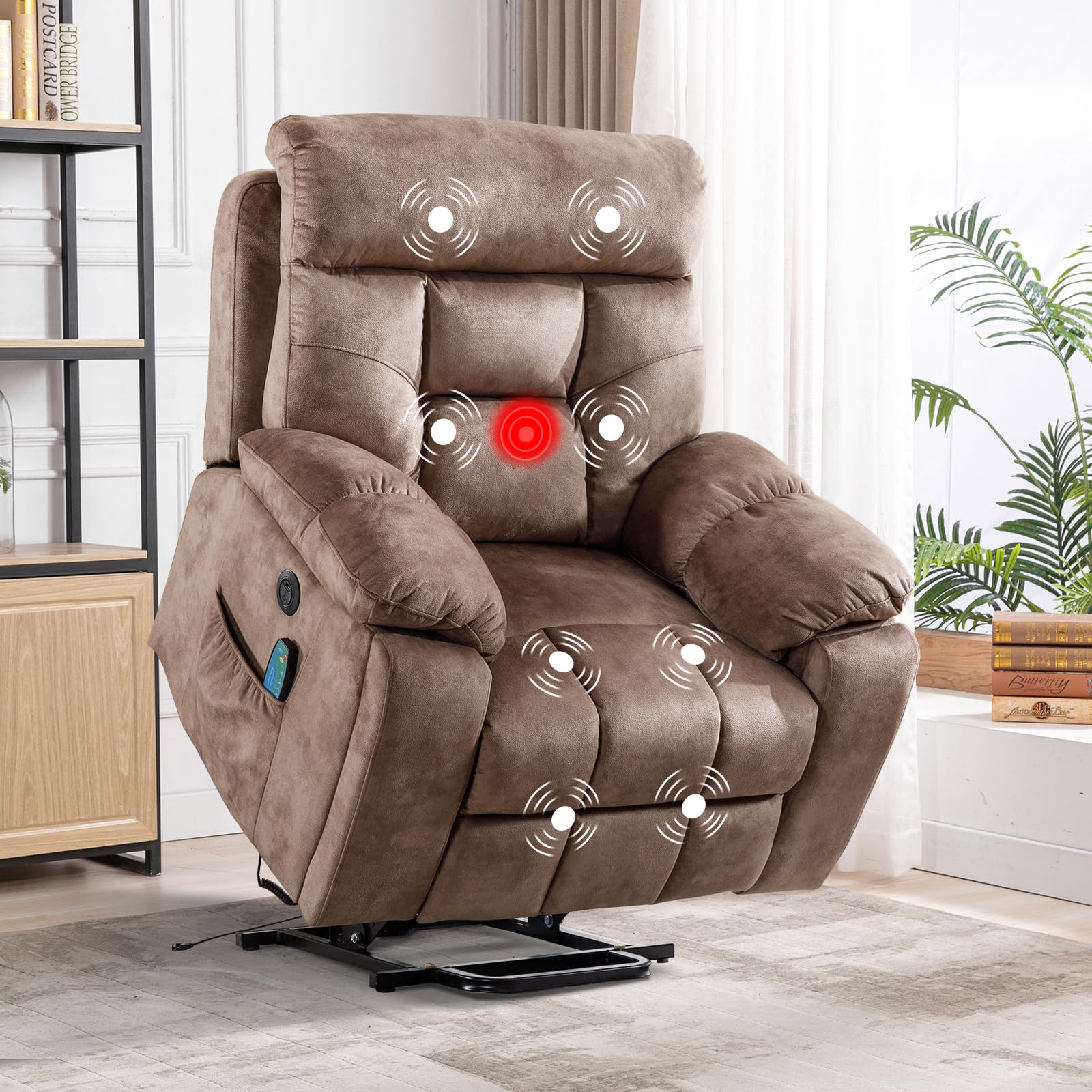 Power Lift Recliner Chair with Massage & Heat
