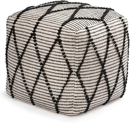 Handmade Pouf Ottoman Footrest