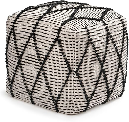 Round Pouf Ottoman Footrest