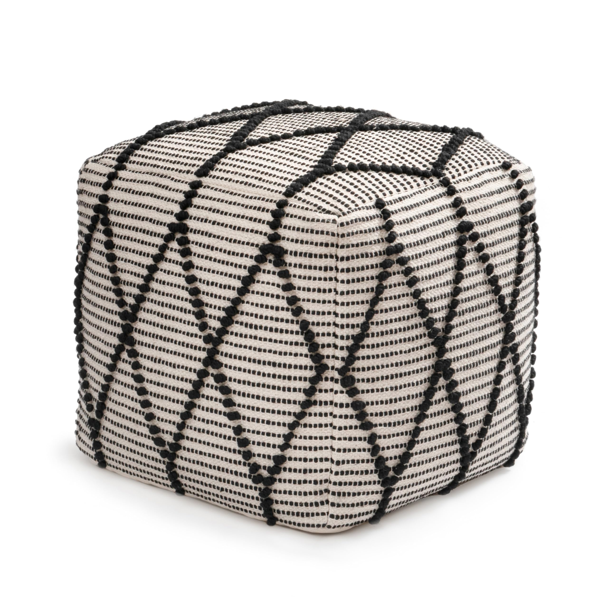 Round Pouf Ottoman Footrest