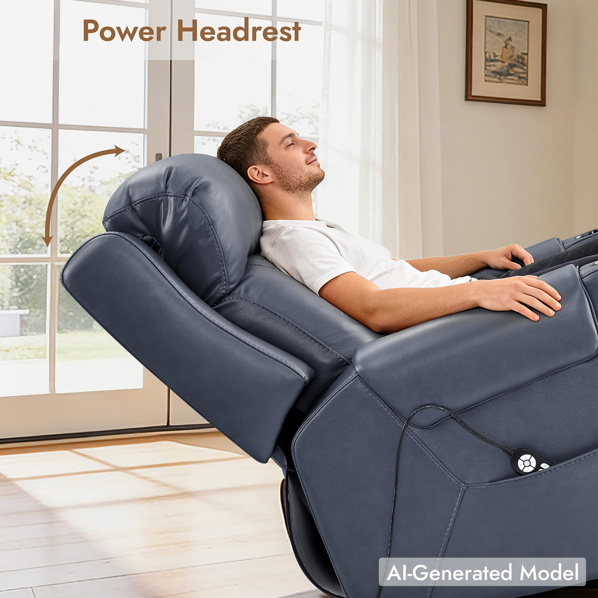Leather Power Lift Recliner