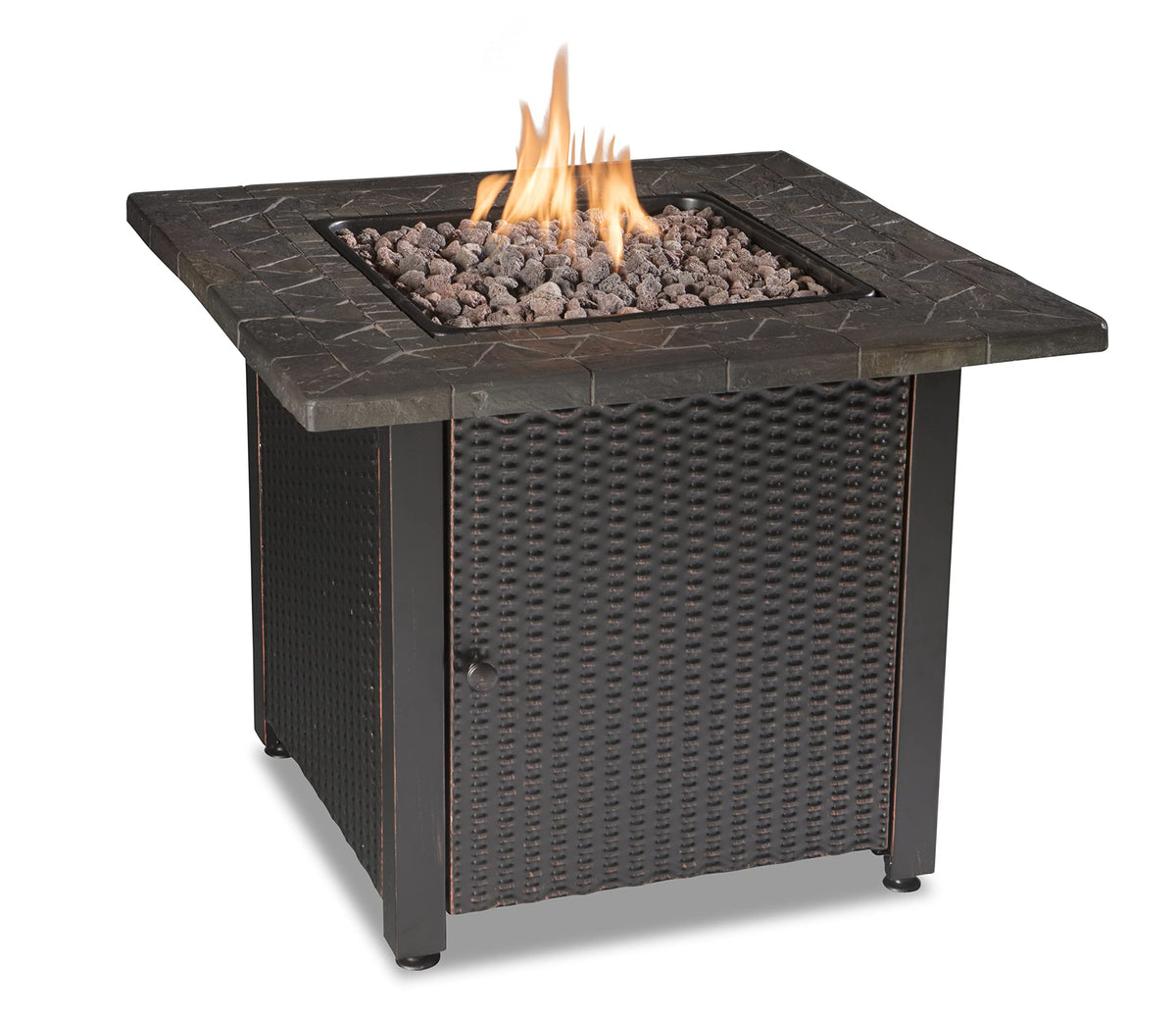 Square Propane Fire Pit Table