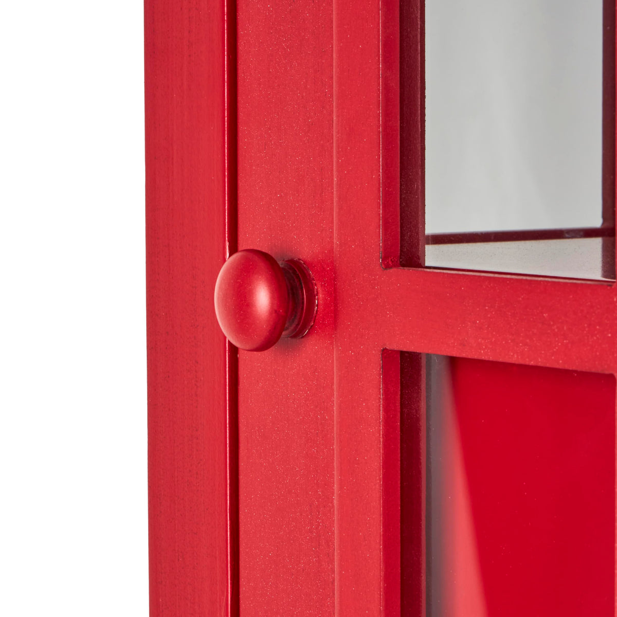 Red Telephone Booth Wine Rack