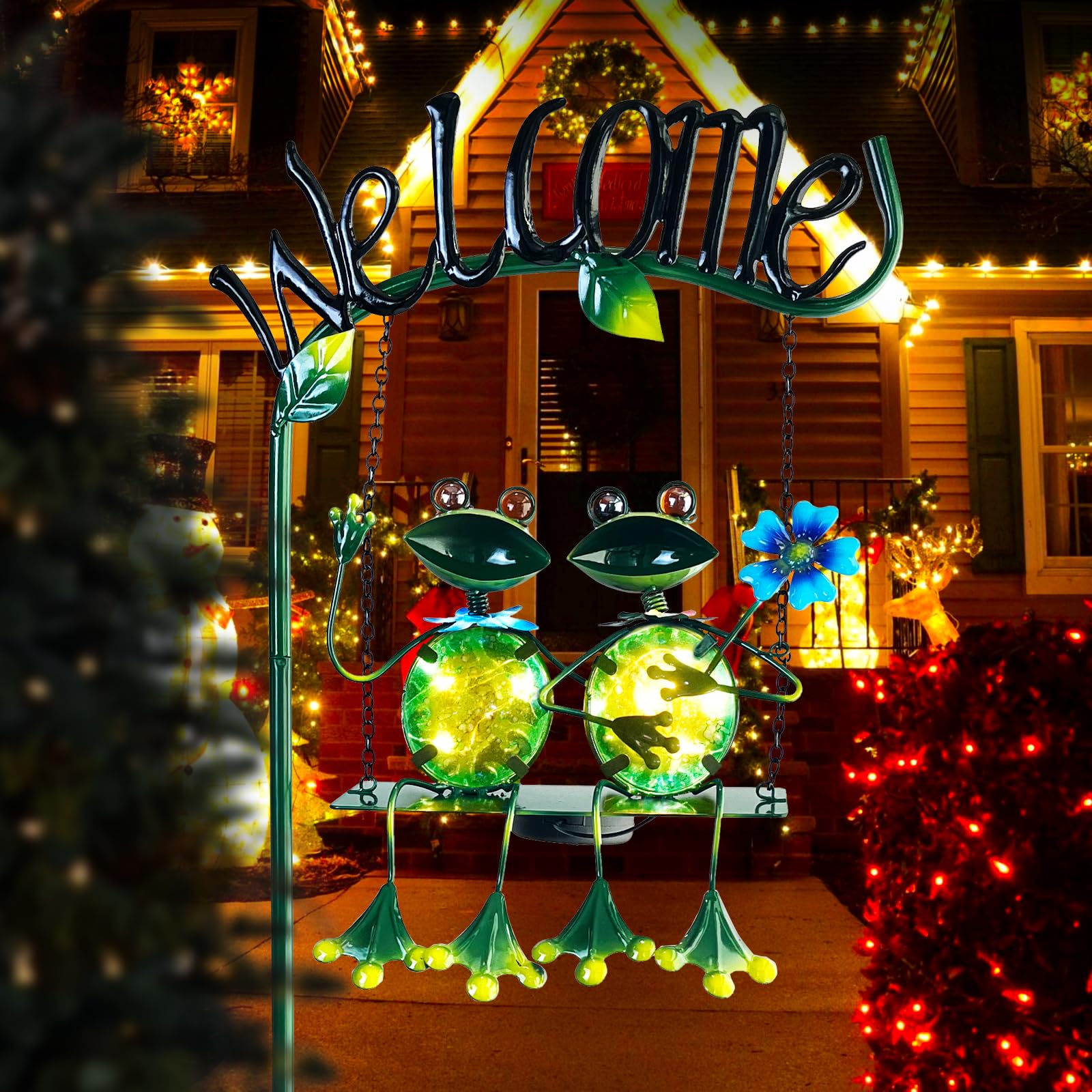 Solar Swing Garden Stake Light
