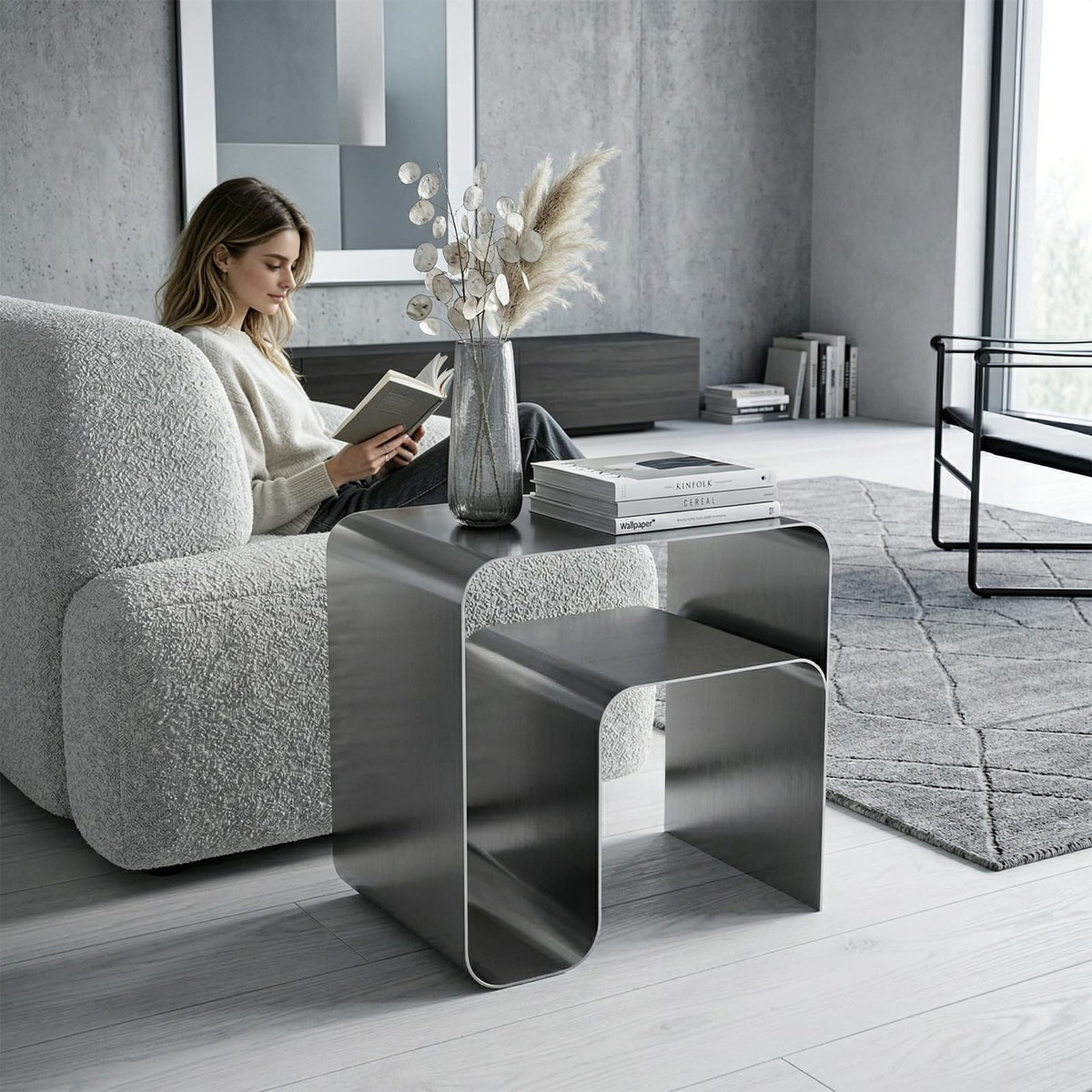 Stainless Steel Side Table