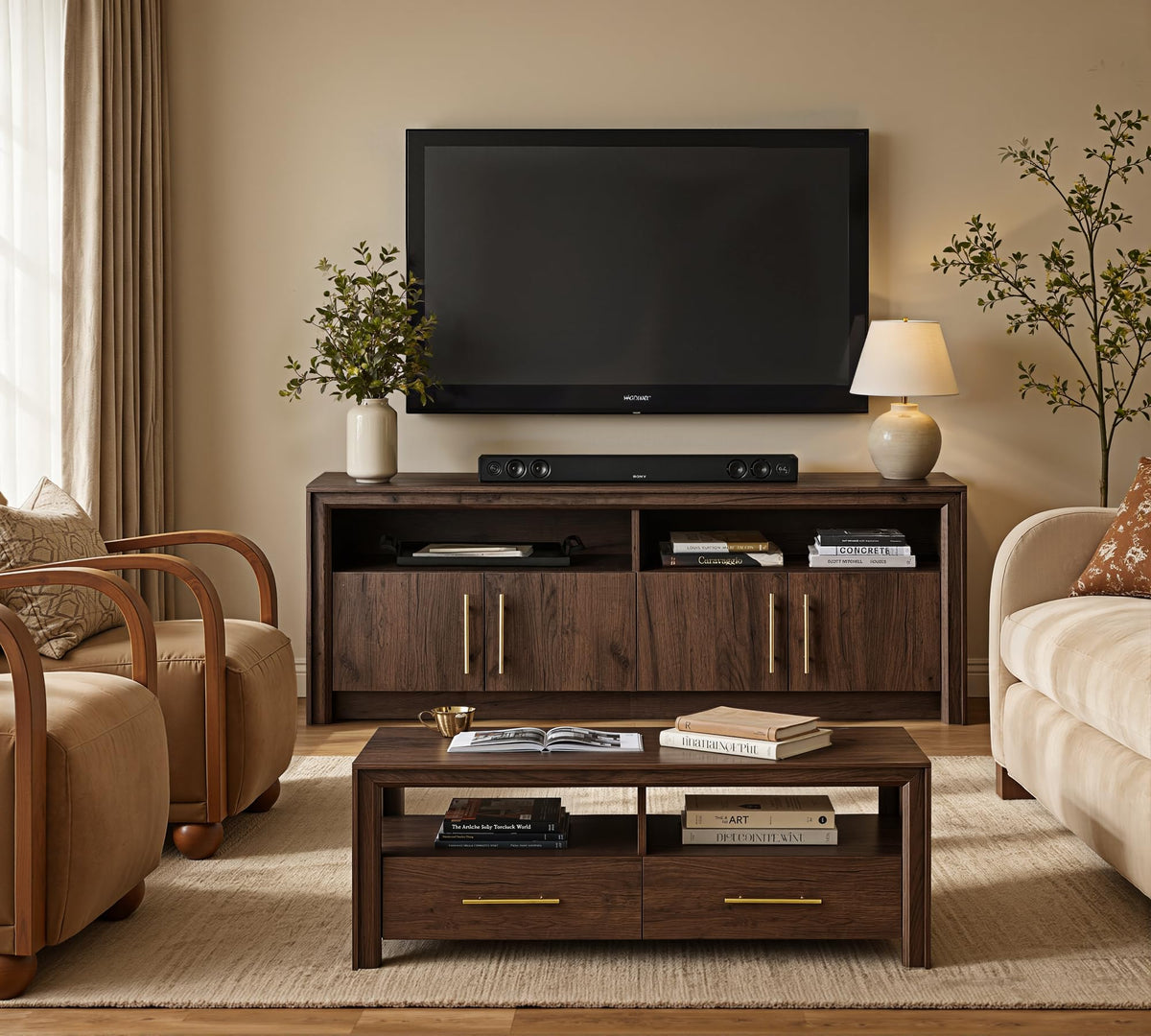 Walnut TV Stand