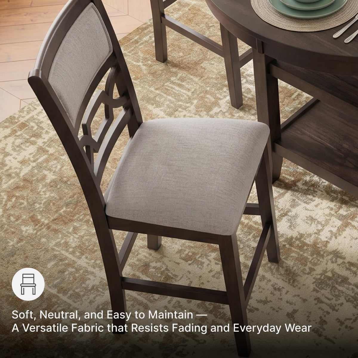 Signature Design by Ashley Round Counter Height Dining Set for 4
