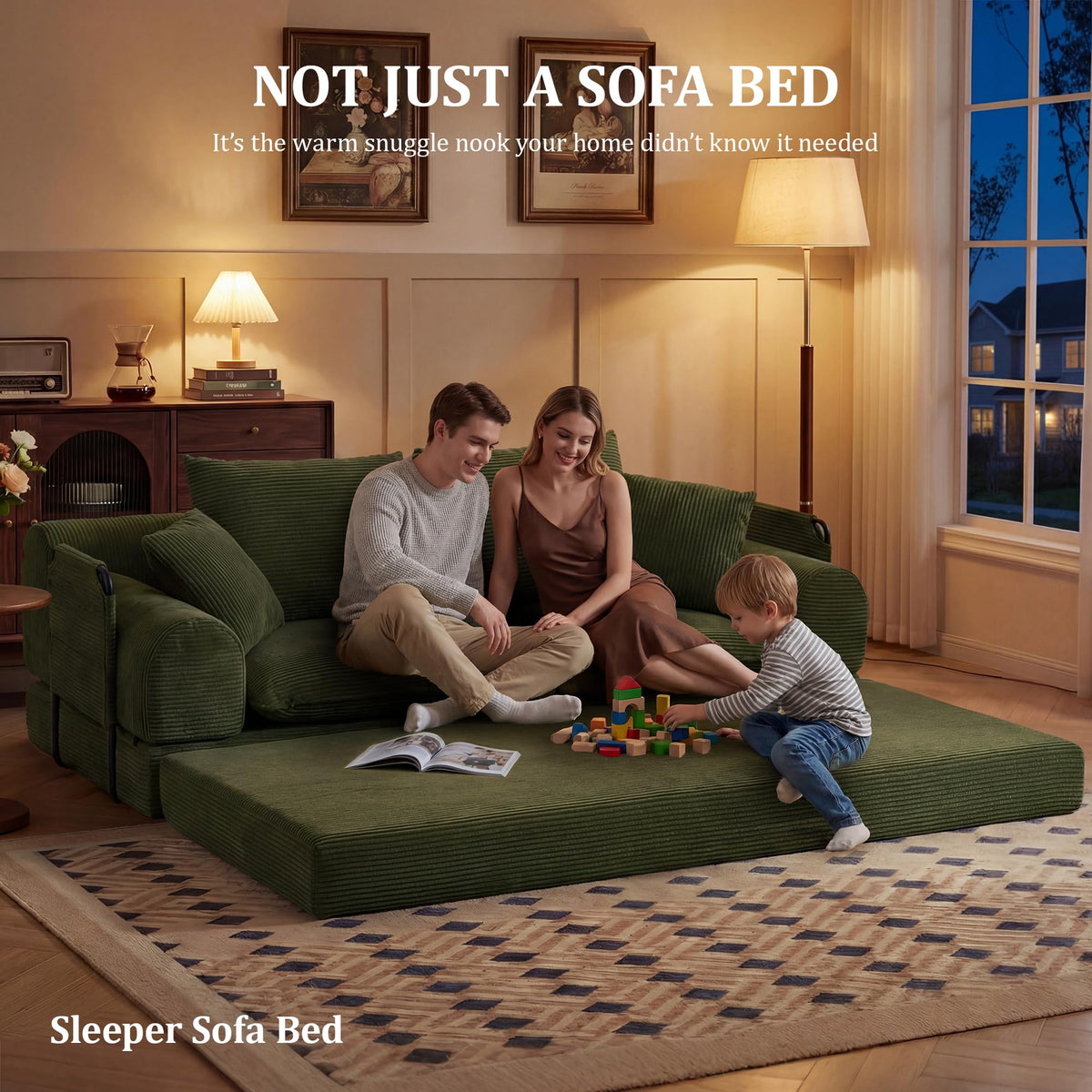 Corduroy Convertible Sofa Bed