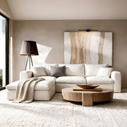 Beige Modular Sectional Sofa