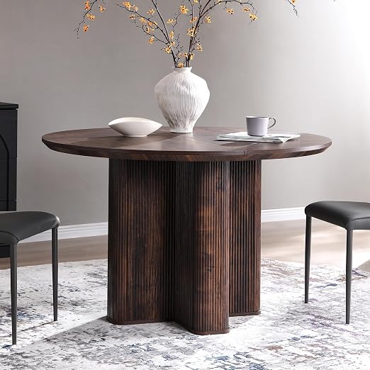 47" Round Fluted Dining Table