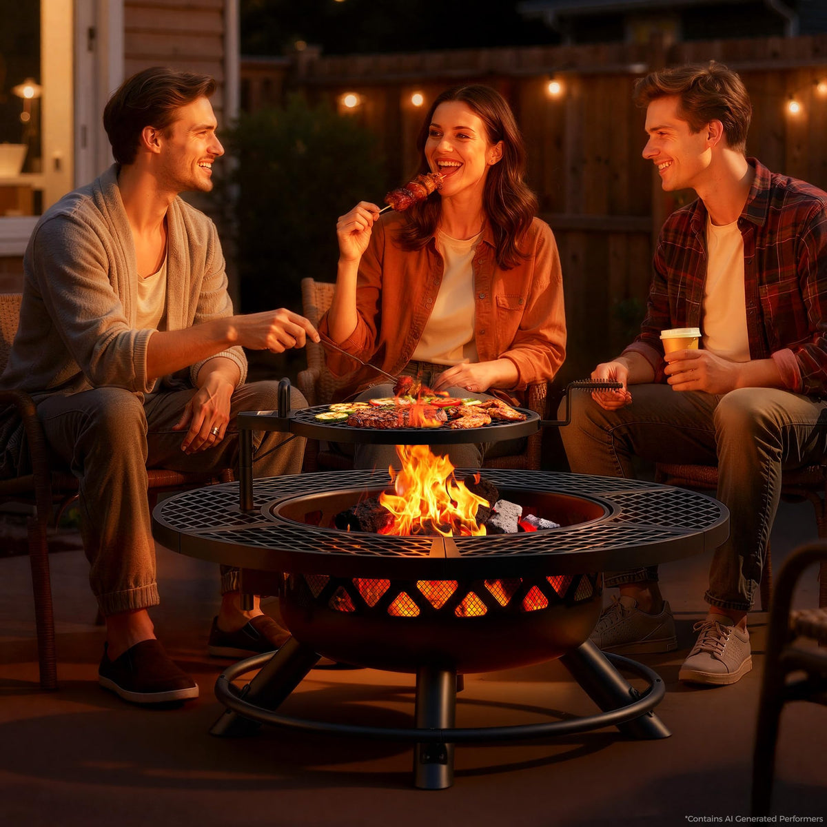 Bali Outdoors Fire Pit with Poker
