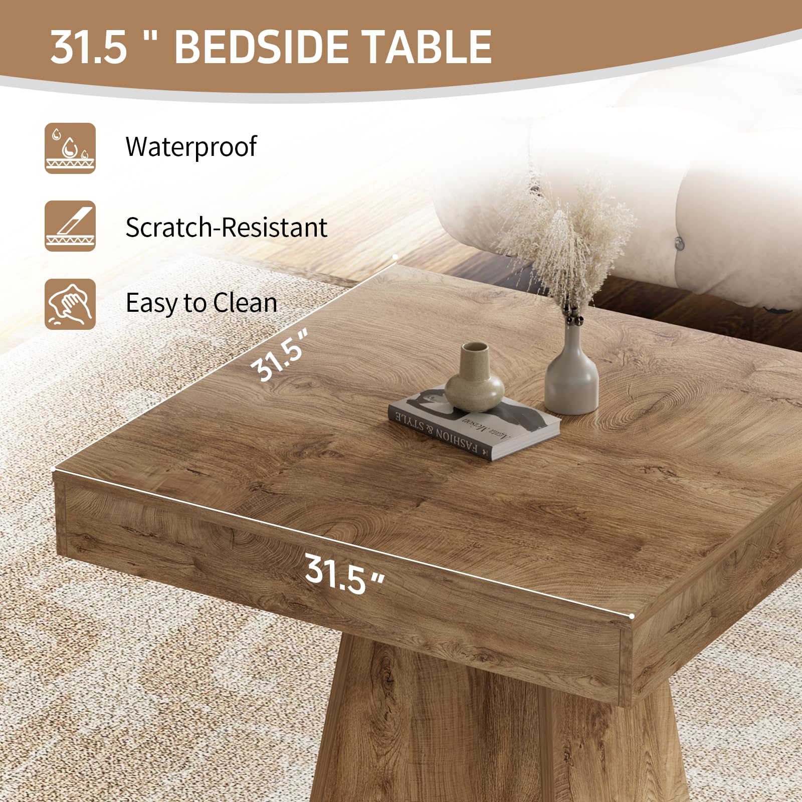 Square Dining Table for 2–4 People