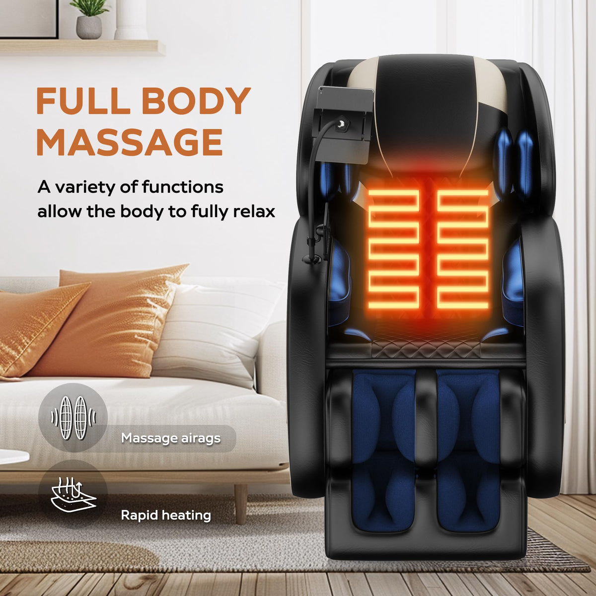 2026 Massage Chair Full Body, Zero Gravity SL-Track Shiatsu Massage Recliner, with Zero Gravity, with Full Body Air Pressure, Heat, APP Control, 6 Fix Point Rollers, Airbags, Deep Yoga Stretch (Brown)