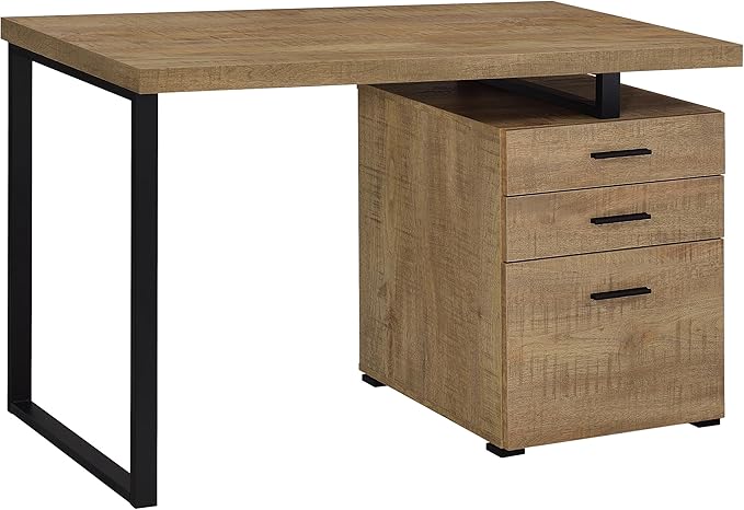 3-Drawer Computer Desk with File Cabinet