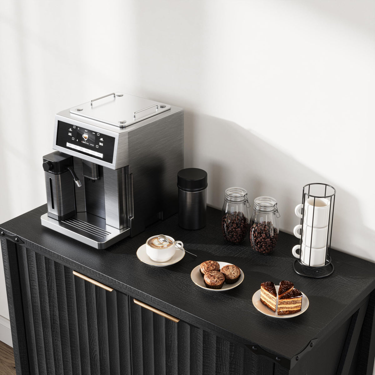 BuildHom 32" Sideboard Buffet Cabinet with Storage, Coffee Bar Cabinet