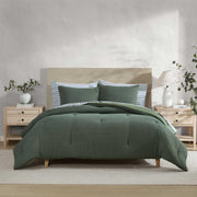 Herringbone Chenille Green Comforter Set