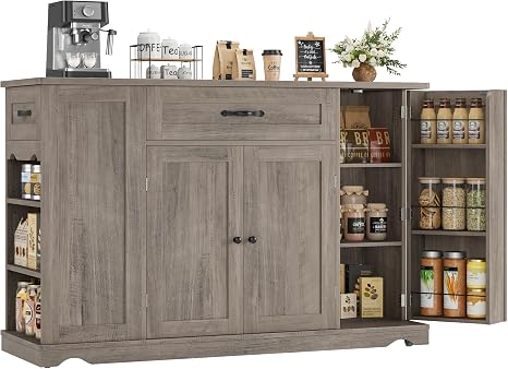 Rolling Kitchen Island Cart with Storage