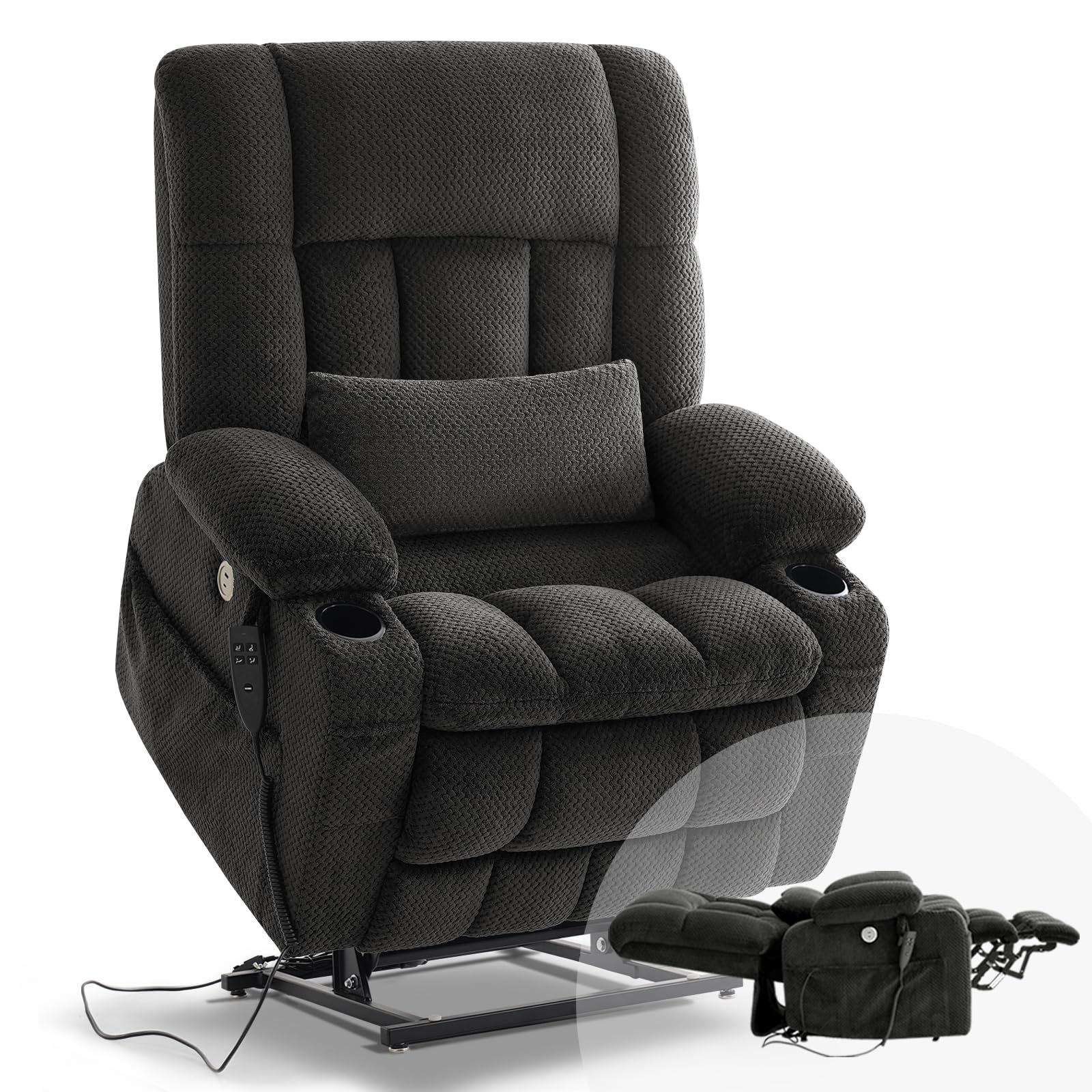 Power Lift Recliner Chair with Massage & Heat