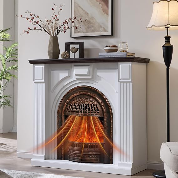 76" Electric Fireplace TV Stand with 30" Insert