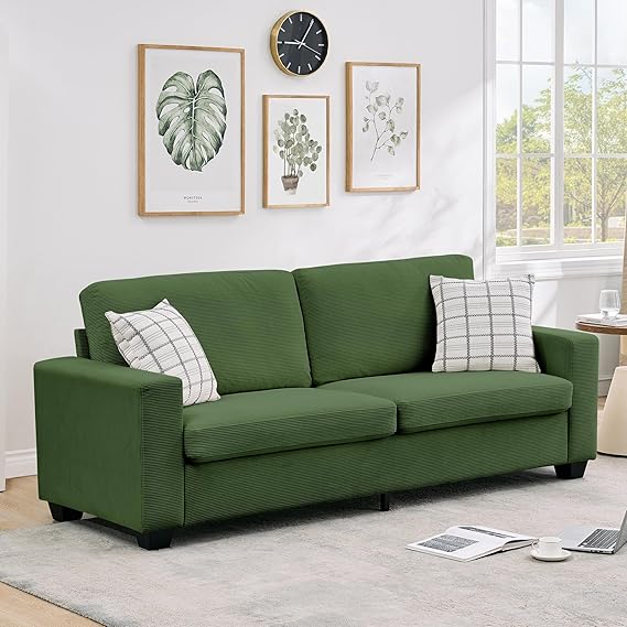 84" Corduroy Loveseat Sofa