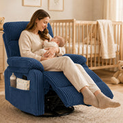 Anwick Soft Blue Rocking Chair Nursery Recliner (Blue)