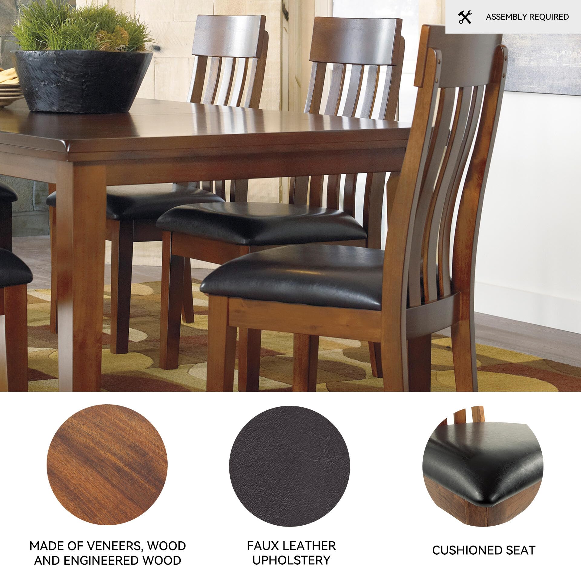 Rake Back Dining Chair Set of 2