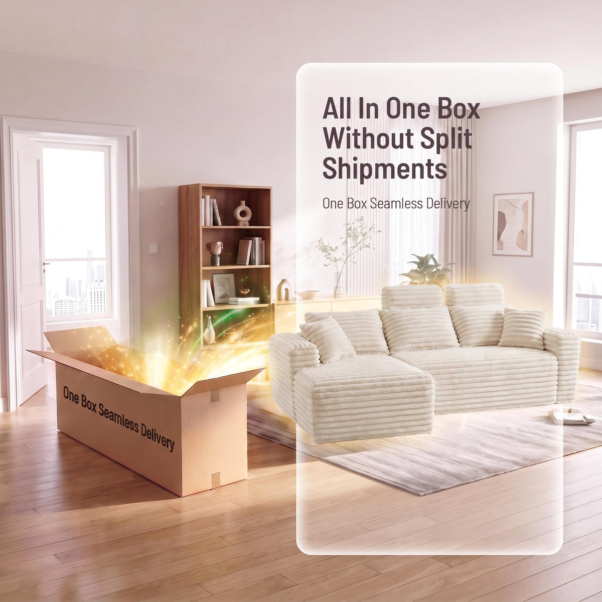 Corduroy Modular Sectional Sofa