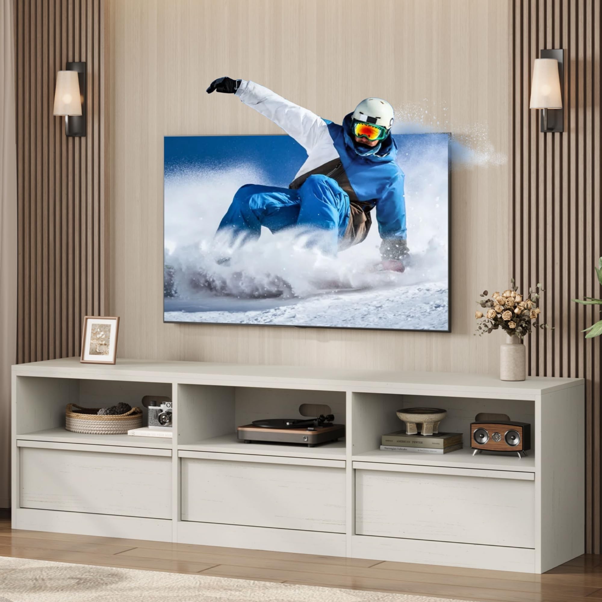 70" TV Stand – Mid-Century Modern Media Console