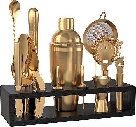 13-Piece Cobbler Cocktail Shaker Bar Set