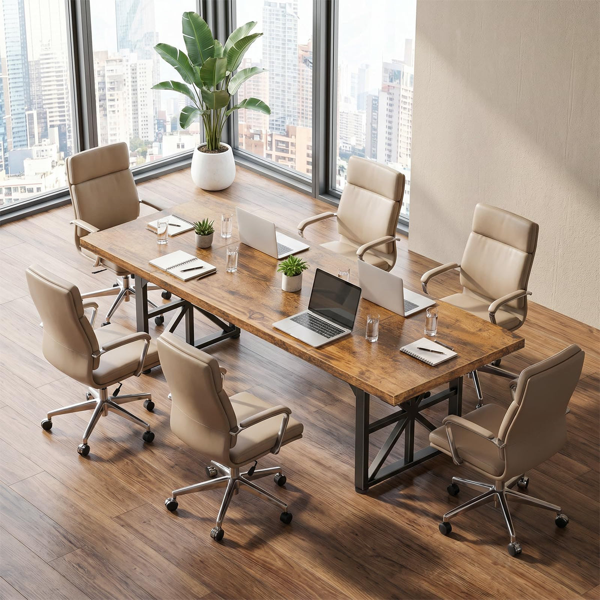 Rustic Brown Executive Desk