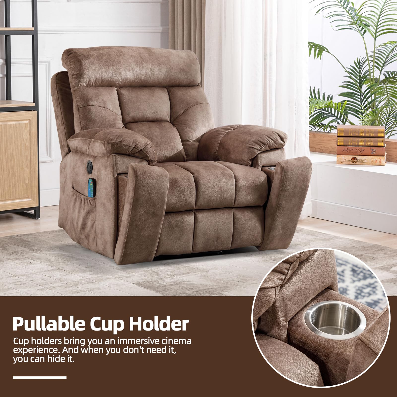 Power Lift Recliner Chair with Massage & Heat