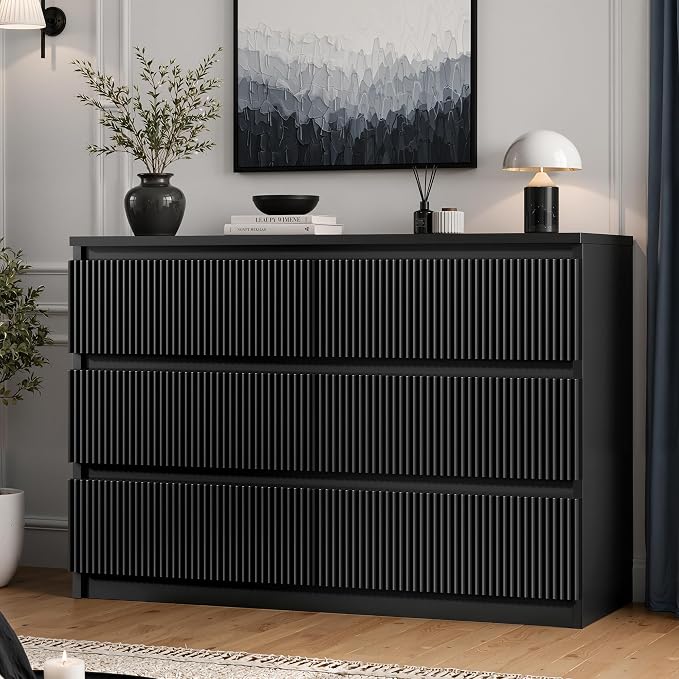 6-Drawer Fluted Dresser