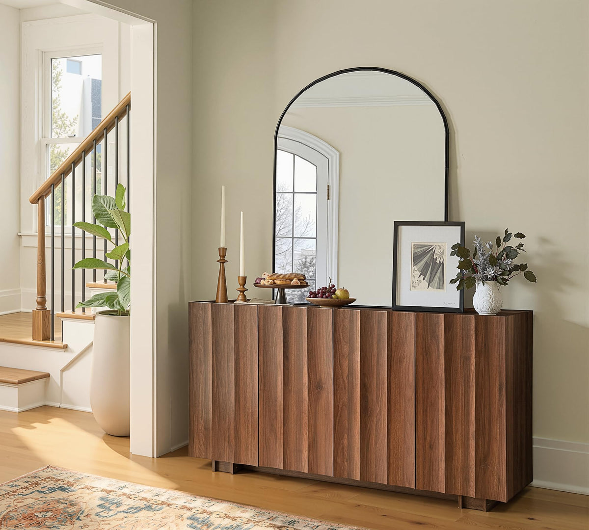 Walnut Wavy Sideboard