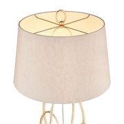 Elk Home Morely Floor Lamp - 1-Light in Gold Leaf, 63-Inch High, Transitional Style