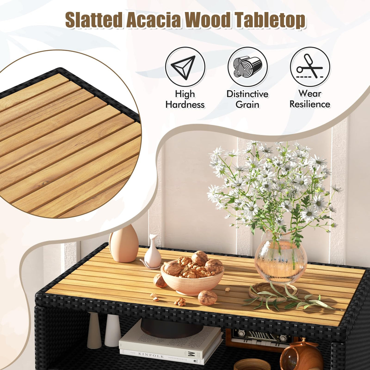 Outdoor Rattan Storage Cabinet