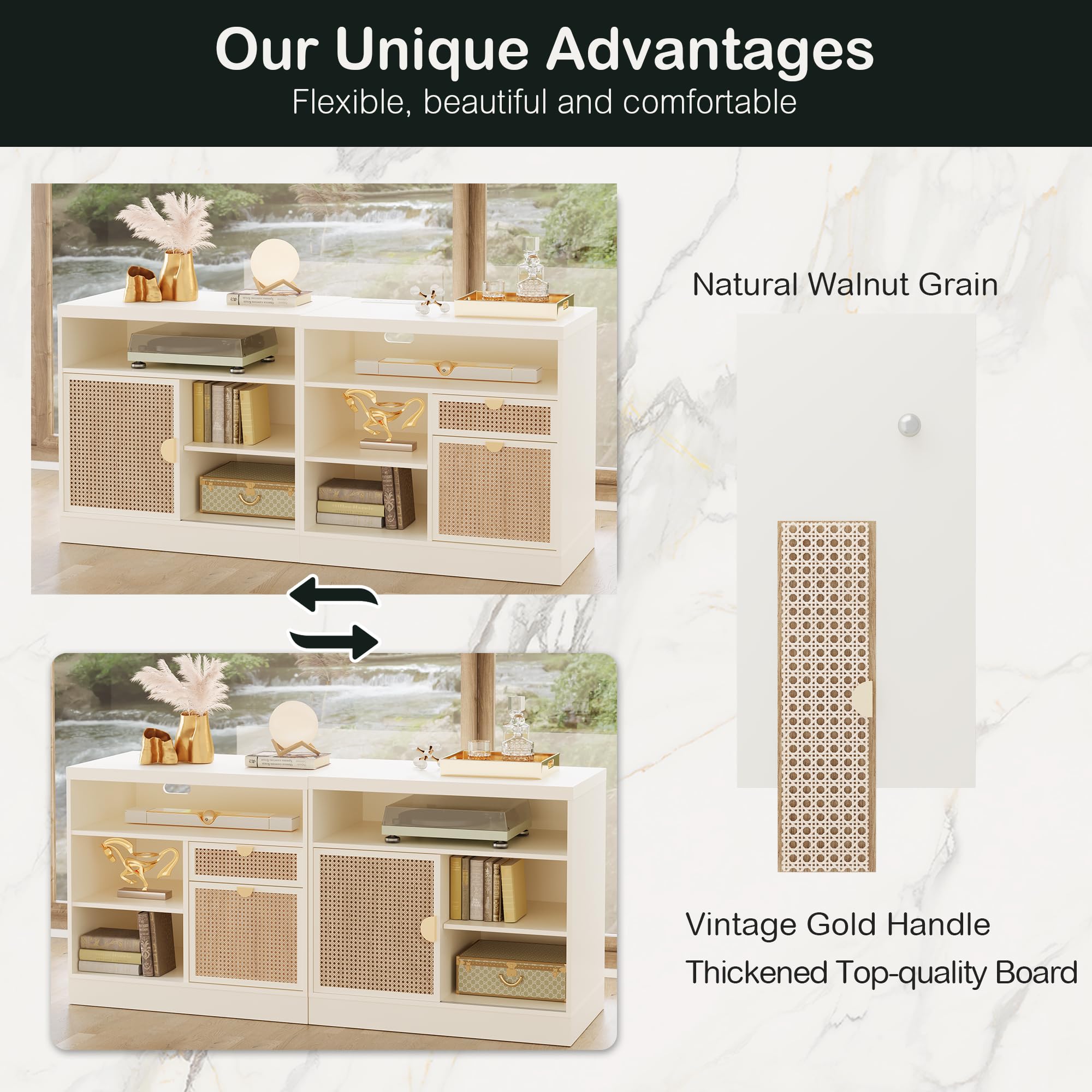 2-Drawer Lateral File Cabinet with Sliding Door