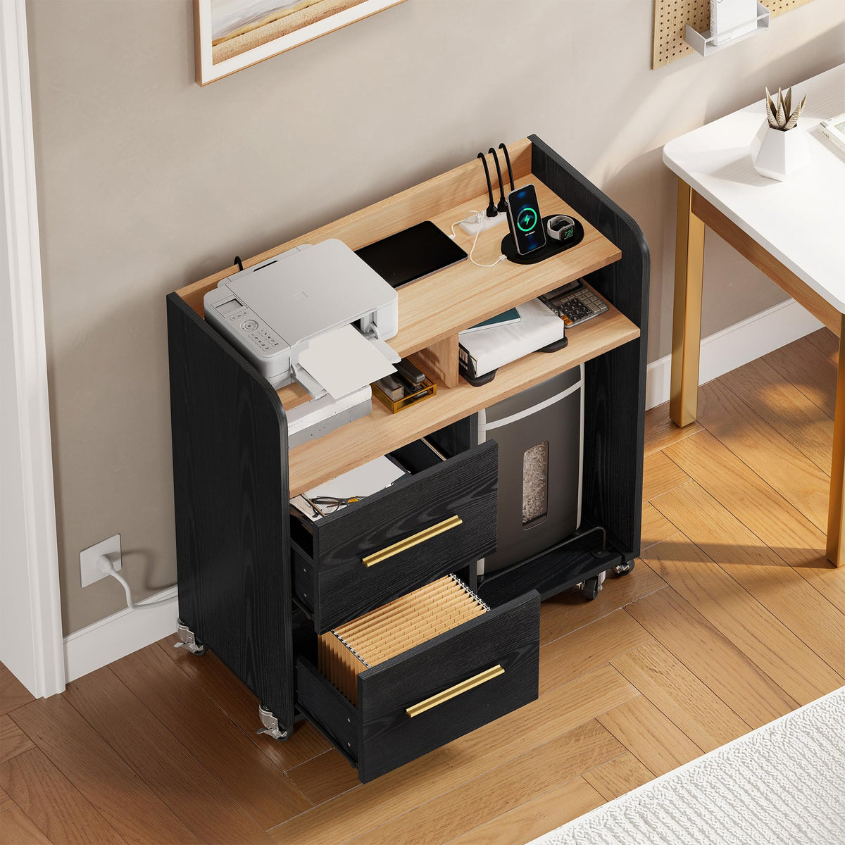 File Cabinet with Charging Station