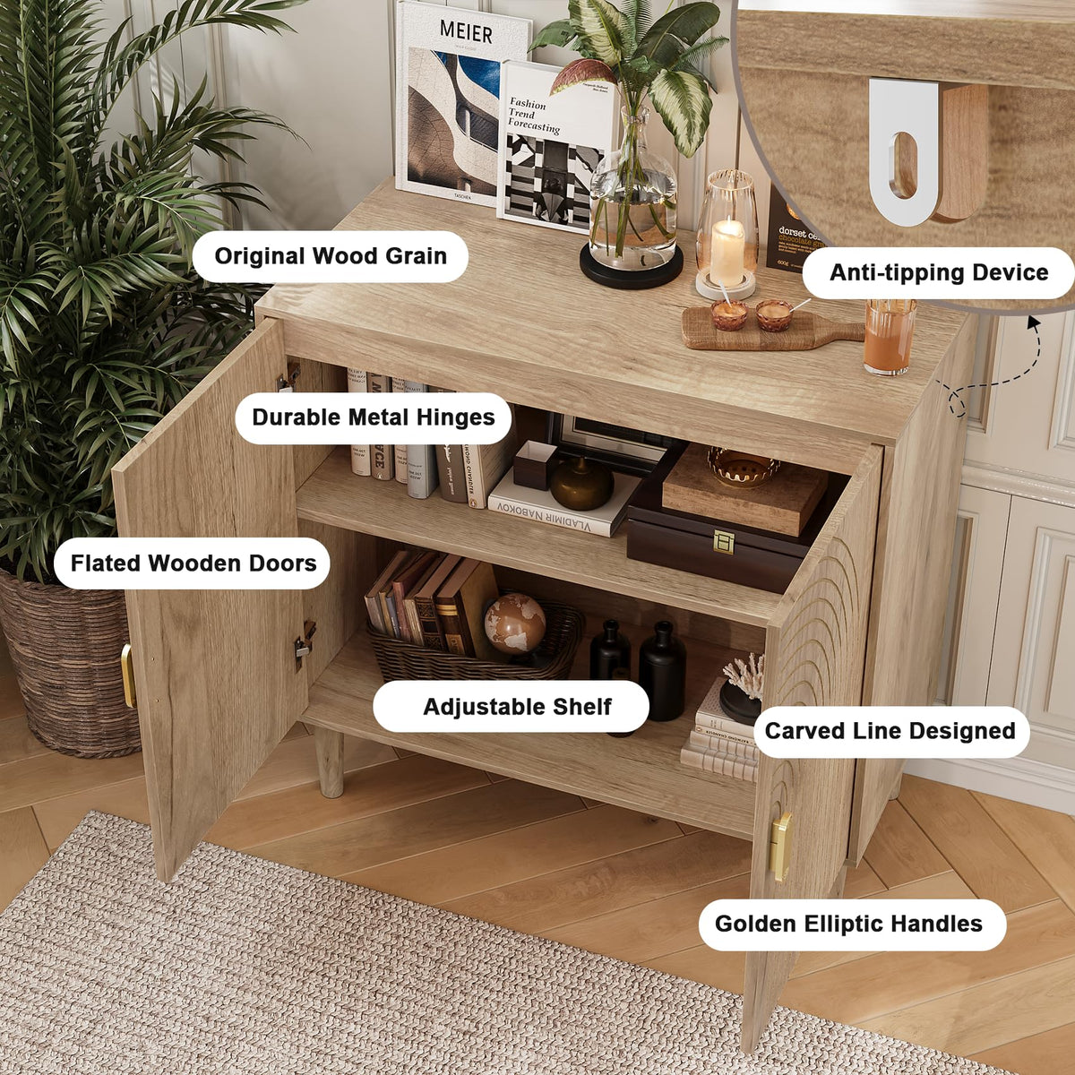 White Buffet Sideboard Cabinet