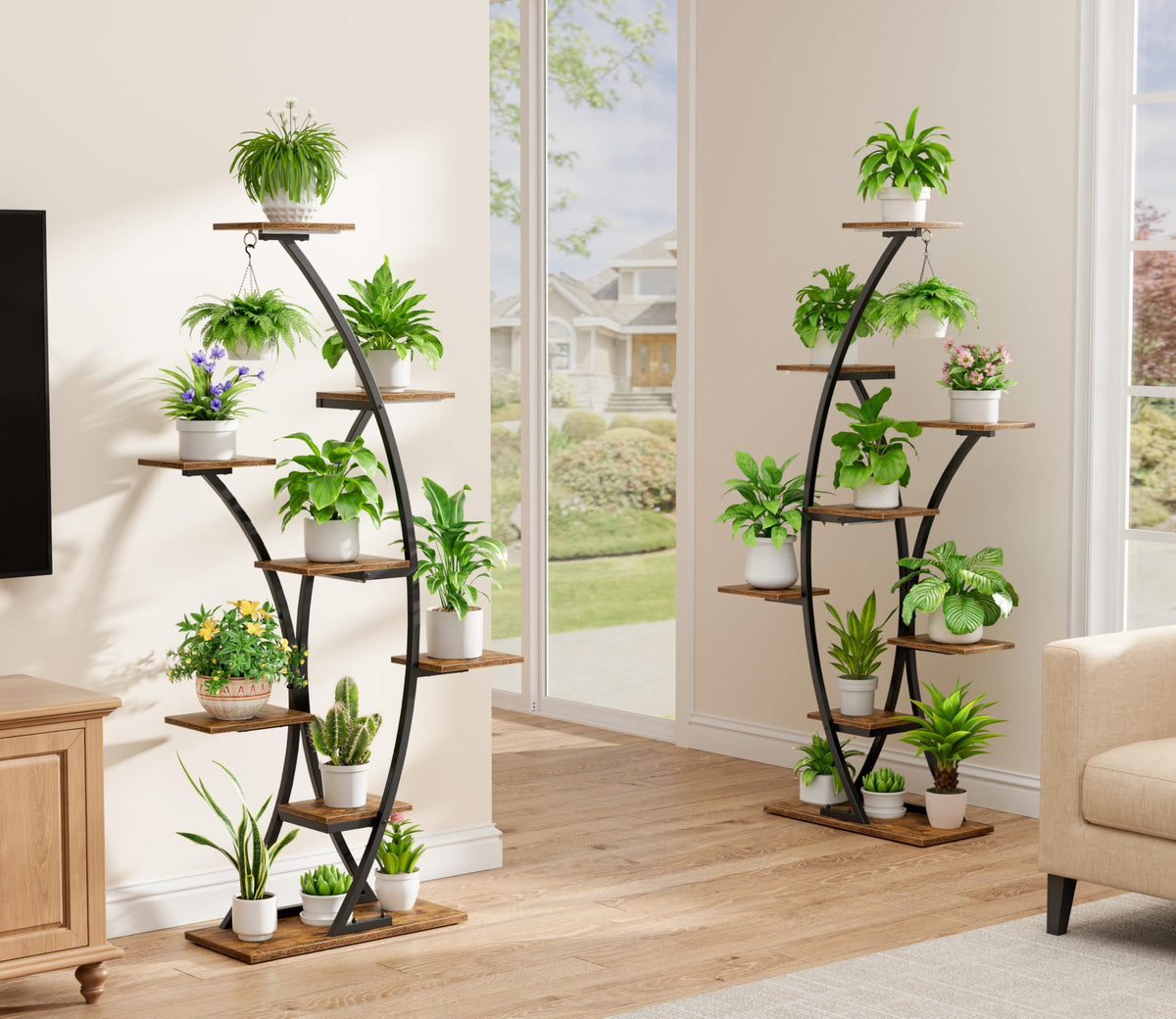 Plant Stand Set with Grow Lights