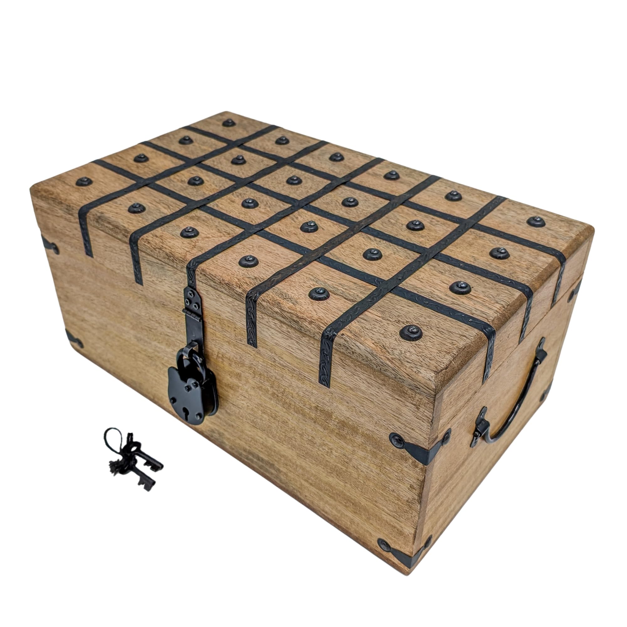 Handmade Pirate Treasure Chest – Wooden Storage Box