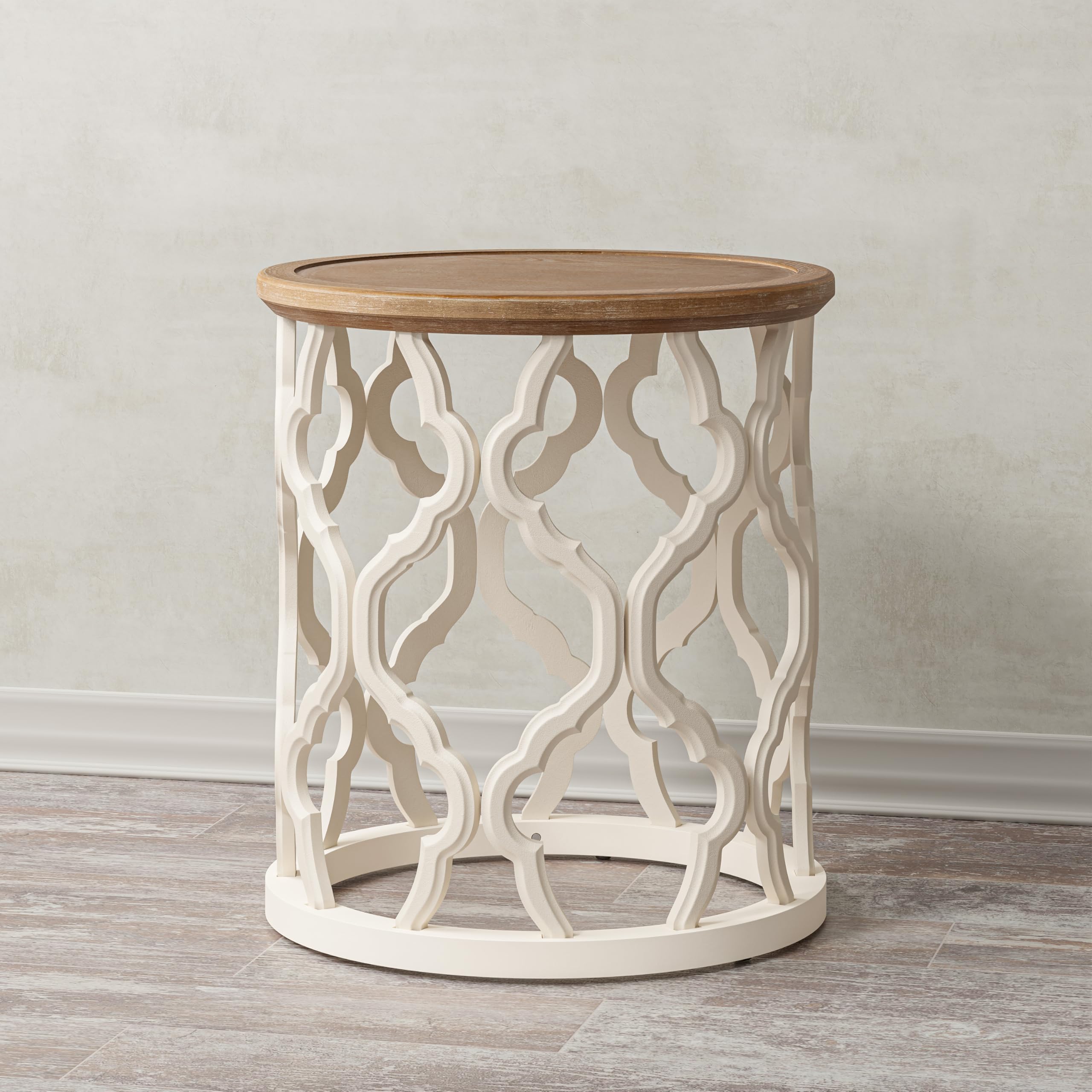 Round Farmhouse End & Coffee Table Set