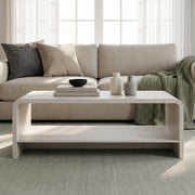 Curved Coffee Table with Storage