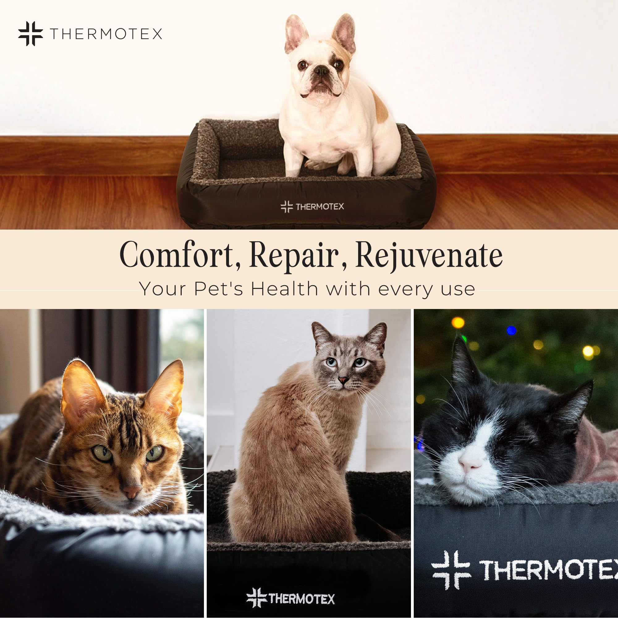 Far Infrared Heated Pet Bed – Pain Relief & Arthritis Support