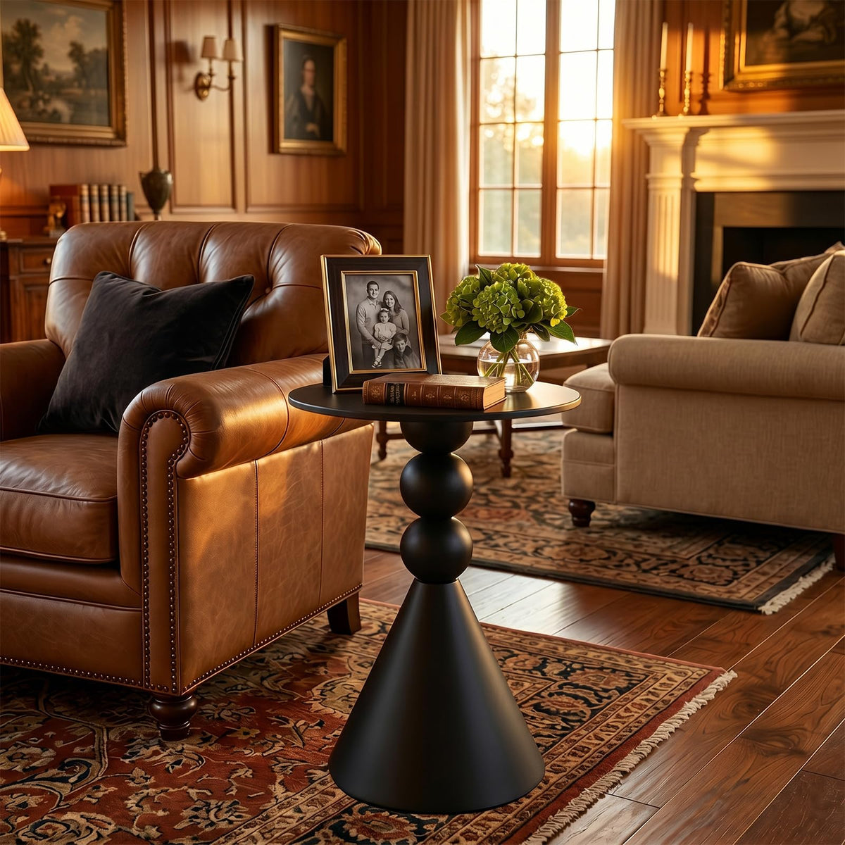 Round Metal Pedestal Drink Table