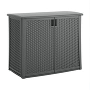 Outdoor Storage Cabinet with Adjustable Shelf, 97 Gal – Grey
