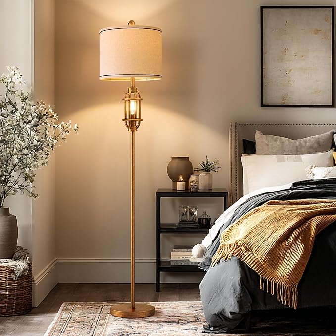 3-Way Dimmable Corner Floor Lamp with Nightlight