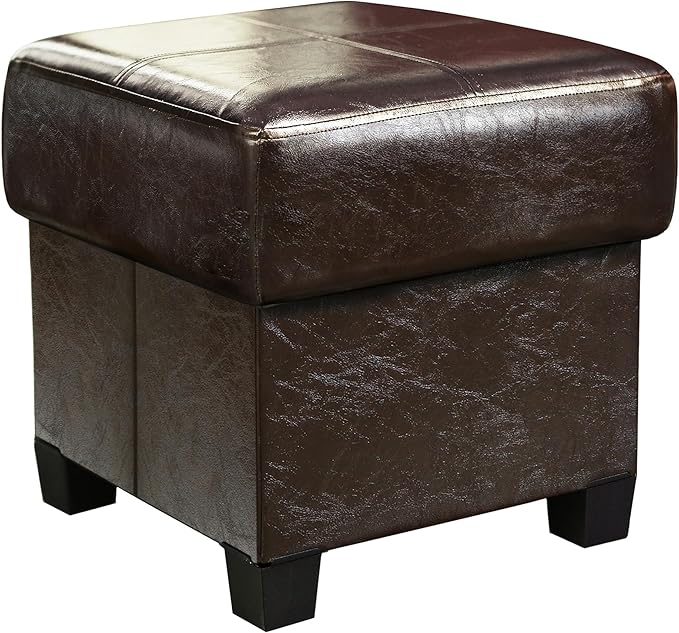 Foldable Storage Ottoman with Hidden Storage